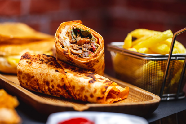 Medium Party Shawarma with Sausage (Beef)